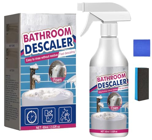 Stubborn Stains Cleaner, Bathroom Descaler Foam Cleaner, 2025 Upgrade Bathroomdescaler, For Bathtub, Toilet, Glass, Faucet (1pc)