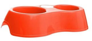 Macaron Shaped Pet Bowl Set, Cute Small Oval Dual Feeder for Food and Water, Non-Slip Double Bowl for Puppy Kittens and Small Pets