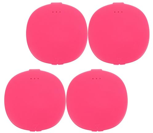 Tofficu Contenitore per Coppette Mestruali in Plastico Rosa, Leggero e Facile da Trasportare, Confezione da 4 Pezzi per Uso Quotidiano e Viaggio