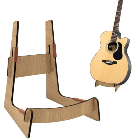 Ehanfus Soporte de Guitarra Suelo, Soporte de Madera Universal | Portabilidad Soportes de Madera para Guitarra,Accesorios Instrumentos Musicales para Guitarra Acústica Clásica Eléctrica Bajo