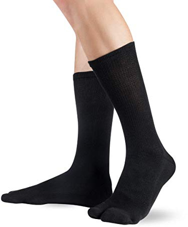 Knitido Traditionals Tabi | Calzini giapponesi con alluce separato, Misura:35-38, Colori:nero (101)
