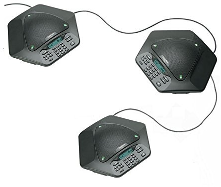 ClearOne MAXAttach IP Plus One | 3 Unit 360 deg Pickup SIP Based VoIP Expandable Noise Cancellation Tabletop Conferencing Phone