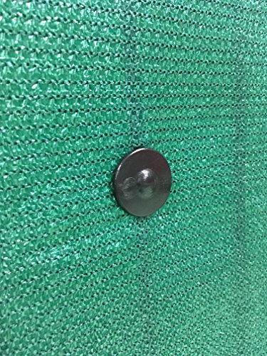 edenvista Fixations Brise Vue GRIPNET, Traités Anti-UV pour Panneaux grillagés (diamètre Tige 5mm) | Lot de 30 Pièces, Couleur Noir.