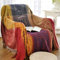 Jbsceen Grand Plaid et Couvre-lit en Coton, Jeté de Canapé Dessus de Lit Naturel, Couverture Simple (Rouge, 220 * 260cm)
