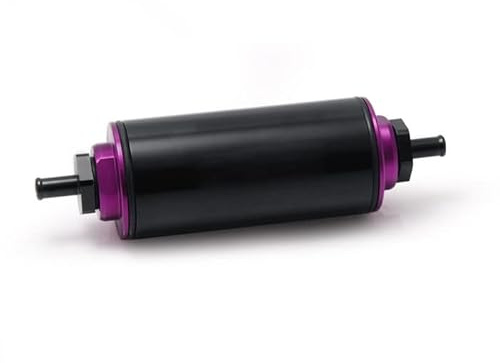 Kraftstofffilter Motorsport auswaschbar 50 mm Benzin Filter High Flow Schwarz 8,6mm