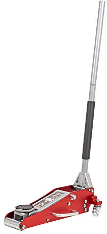 STIER Hydraulik Rangier-Wagenheber, belastbar mit 1,5 Tonnen, Autowagenheber, Aluminium-Stahlkonstruktion, sehr geringe Unterfahrtiefe, Autoheber mit Doppelkolben