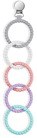 Vicloon Beißring Babys, Silikon Beissring Baby, BPA-frei Zahnen Nursing Zubehör für 3+ Monate Babys Kleinkinder Sensorisches Kauen Molar Spielzeug (Stil 3)