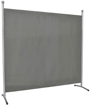 ANGERER Stellwand 178 x 178 cm, Sicht- & Sonnenschutz, Raumtrenner, Innen & Outdoor Büro Balkon/Terrasse, Schlafzimmer, Garten, Made in Germany, waschbare Bezüge, Primetex beige