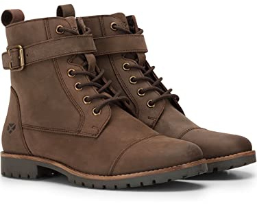 Hoggs of Fife - Ladies Leather Ankle Boots, Bridle Buckle Ankle Boots for women, Leather, zip, lace up chunky womens boots (uk_footwear_size_system, adult, women, numeric, medium, numeric_6)