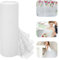 Mkitnvy Tul Blanco, 30cm x 91,5M Rollos de Tul, Tul Blanco Decoracion Boda, Rollo de Tela para Tutú Bricolaje Manualidades Cumpleaños Boda Decoración (Blanco)