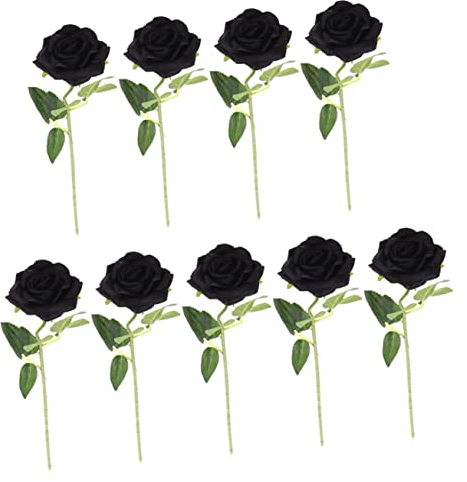 Garneck 9stücke Künstliche Rosenstrauß-Dekorationen Kreative Wohndekoration Blumenschmuck Für Wohnzimmer Künstliche Rosenornamente Kunstblumen-Accessoires Für Hochzeitsdekorationen