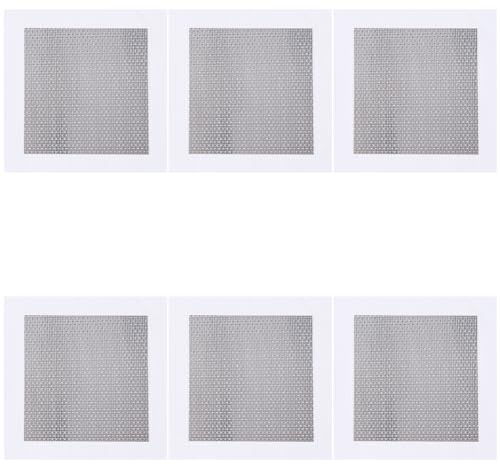 GORGECRAFT 6 Blatt Wandreparaturflicken Quadratisch Aluminium Trockenbau-Reparatur Große Lochflickenabdeckung Mit Selbstklebendem Metallgitter Schnelle Reparatur Für Löcher In Deckenputzwänden 20x20cm