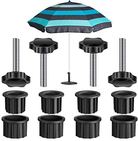 Meindin Lot de 2/4 pièces de rechange pour pied de parapluie, y compris