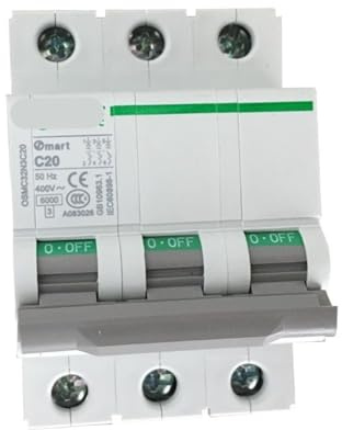 Disjoncteur thermique magnétique Miniature de Type C 3P 2A 3A 4A 40A, interrupteur à Air électrique 400VAC 50HZ 6KA 1 pièce(2A)