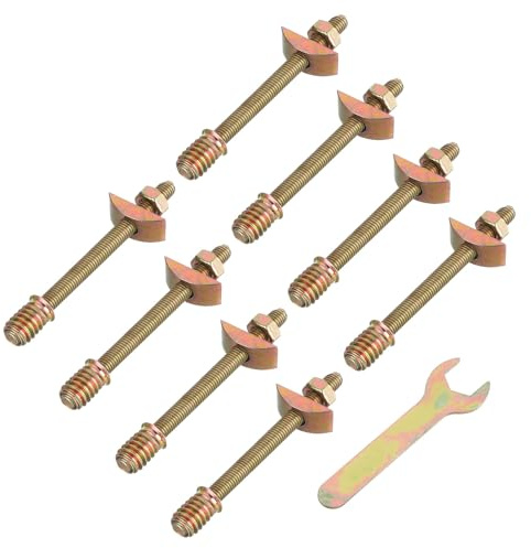 QUARKZMAN 8 Set Arbeitsplatten Verbinder 5/16 x 4 Desktop Möbel Befestigungs Verbinder Kit für Verbindung Von Tisch Platte Bett Fleischhacker Block Arbeitsplatten