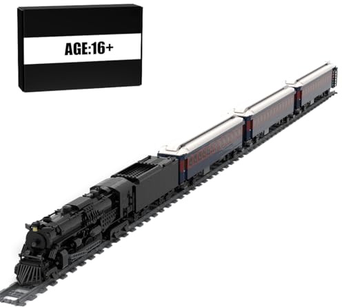 BlocteckToy Technik Zug MOC Klemmbausteine Set, 3030 Teile Weihnachts-Polarlokomotive Modell Bausteine mit Schienen Bauspielzeug, Geschenk für Erwachsene und Jungen