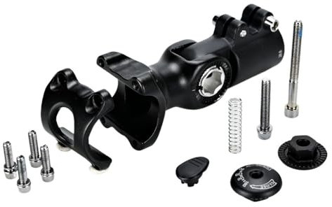 DONGLING Lenkervorbau Fahrrad Verstellbarer Vorbau 25.4/31,8mm Riser Erweiterung Aluminium Fahrrad Griff 60/80 / 93 / 100mm Fahrrad Allgemeine Teile Fahrrad Vorbau(25.4x100MM)