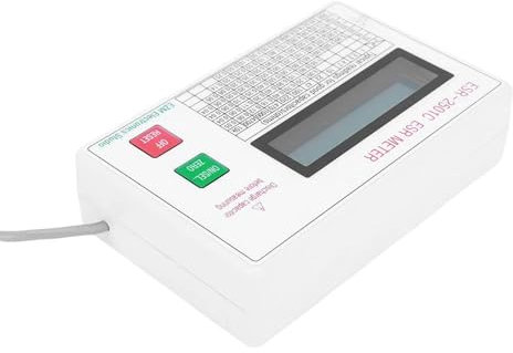 Tester for condensatori ESR Misuratore di capacità in circuito con cavi di prova Clip for batteria Display LCD Misuratore ESR Funzione di spegnimento intelligente