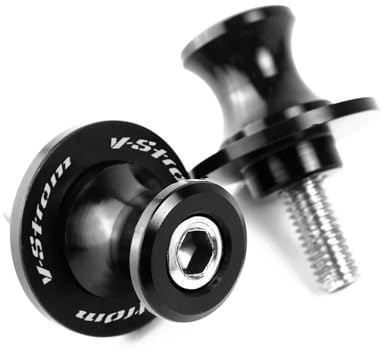 NFNVEKESD Diábolos para Moto para Suzu&ki para V-Strom 650 para Vstrom 1000 para DL650 para DL1000 para Motocicleta V-Strom Tornillos Soporte Deslizante De Carretes Basculantes De 8MM(Black)
