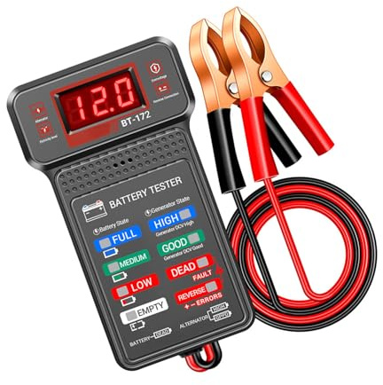 Battery Health Diagnostic Tool Cranking Charging Testing Device For Motorbike Car Quick Assessment Electrical Parameters