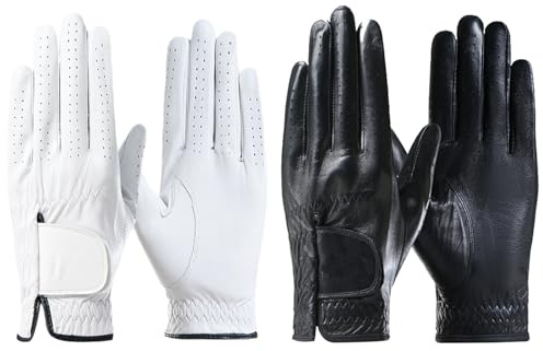 UIDMEN personalisierte Golfhandschuhe aus Leder mit Namensdruck. Linkshand-Handschuh für Rechtshänder. Ideal für Turniere & Alltag Golfer.