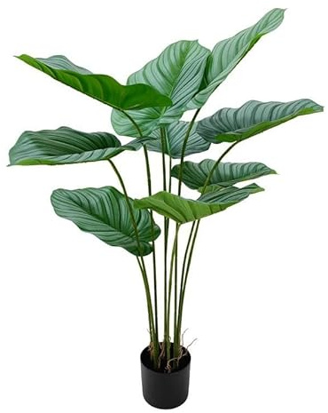 Planta Artificial de una Monstera en acrilico, melamina y plastico en Verde 100x70x70cm