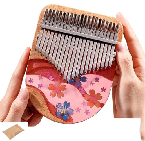 Fingerklavier-Kalimba Tragbare Kalimba Für Anfänger 17-Tasten-Daumenklavier Handklavier Mit 21 Tasten(21 Key Style A)