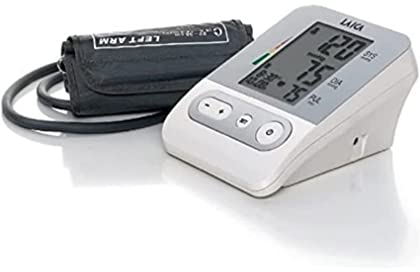 Laica BM2301 Misuratore di Pressione Sanguigna da Braccio Automatico, 120 Memorie Totali, Bianco/Argento