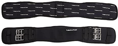 Back on Track Dressurgurt mit Welltex (unelastisch), schwarz, 55-70cm (70cm)