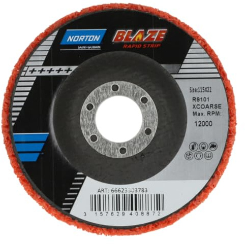 Norton Ceramic Disc SG Supporto in fibra di vetro 115x22