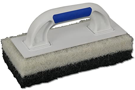 DEWEPRO® Planche de nettoyage – Planche à dosettes – Kit avec 2 supports (grossier et fin) 250 x 120 mm – Planche de nettoyage avec support pour jointoiement époxy