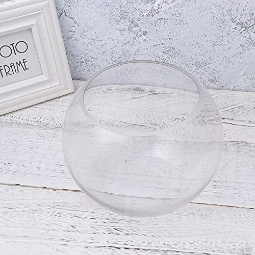caihuashopping Aquarium Runder Glas Fischtank Globus Ökologische Fischschüssel Terrarium Glas Aquarien für Home Hotel Fish Products Aquarium Fischtank (Color : As Shown, Size : M)