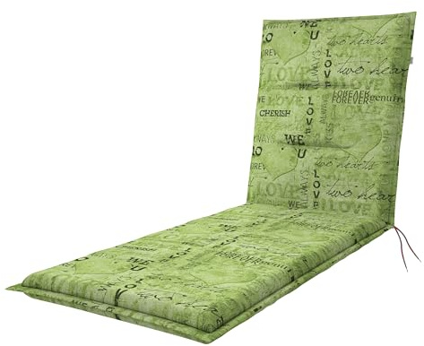 Doppler / Rollliege Spot/Gartenliege Auflage/Rollliege/ca. 195 x 60 x 5 cm/Grün Love