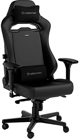 noblechairs Gaming Stuhl Hero ST Black Edition Komfortabler und Langlebiger Gaming Chair, Gaming Sessel, Perfekt Optimierte Ergonomie, PC Stuhl, Gaming Stuhl 150 kg Belastbarkeit
