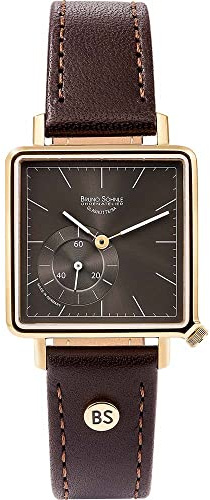 Bruno Söhnle Unisex Analog Quarz Uhr mit Kalbsleder Armband 17-33227-841