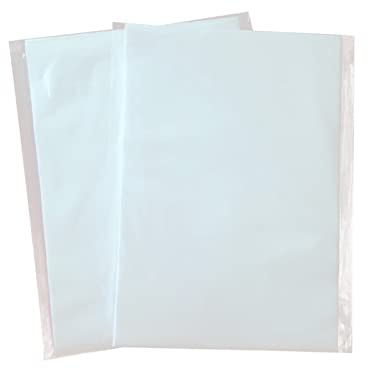Alicer 200 fogli di carta velina, bianco, A4, 21 x 30 cm - Carta per decoupage per creare pompon, fiori di carta, decorazioni da tavolo