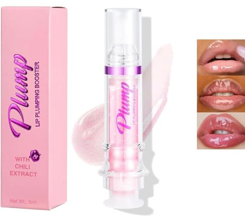 Keiko Plump Serum,Keiko Lip Plumper,Lip Gloss,Plump Lip Plumping Booster,Lip Plumper Booster Gloss,Plumping Lip Oil With Chili Extract,Lip Plumping Booster Plump,Ultra-Hydrating & Nourishing (2#)