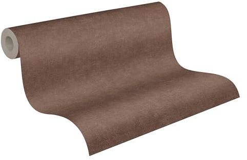 livingwalls fleecetapet – enfärgad tapet 395671 i brunt – högkvalitativ väggtapet, enfärgad för olika rum – 10,05 m x 0,53 m – Made in Germany