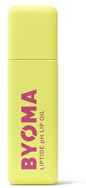 BYOMA Liptide pH Lip Oil (5ml) Glossy, Non-Sticky Gloss with pH Adaptive Tint - Reduces the Appearance of Fine Lines - Softens, Plumps, Hydrates