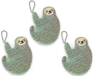 lustige schöner Geschirrschwamm 5 Motive, Küchen Schwamm für Topf Teller Pfannen, Küchenschwamm, Koala, Faultier, Katze, Regenbogen, Kasette (Faultier)
