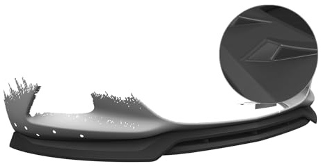 Cup-Spoilerlippe mit ABE Kompatibel mit Opel Astra J GTC CSL693-L