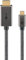 goobay Cable USB C a HDMI 2.0 – Conectores chapados en oro, resoluciones Ultra HD hasta 4K @ 60 Hz, adaptador USB-C a HDMI para ordenador portátil, PS5, Xbox, Apple TV 4K, accesorios para televisores