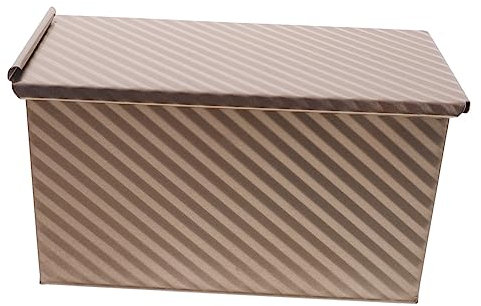 UTHCLO Toastpfanne Aus Kohlenstoffstahl Antihaftbeschichtete Brotform Hitzebeständige Toastbackform Praktische Kastenform Mit Deckel Wiederverwendbare Laibpfanne Brotform