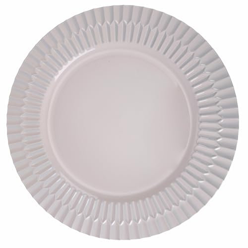 Set 6 Sottopiatto Ø 33 cm in plastica PP, grigio, Shades of Stones