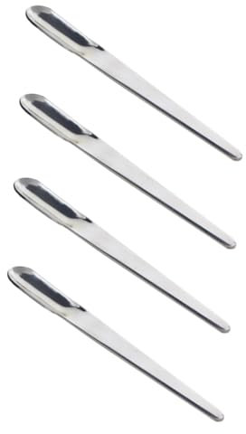 TOPPERFUN 4 Pièces Cuillères à Café Expresso Acier Inoxydable Mini Cuillères à Expresso Lot