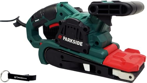 HEADNMORE® Bundle - PARKSIDE® Bandschleifer Dragster PBSD 600 Schleifgerät +HEADNMORE® Schlüsselanhänger