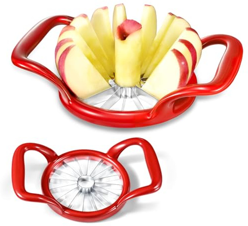 5.5 Inch Large 16-Slice Apple Corer Cutter, Sturdy Divider Wedger Sharp and Sturdy