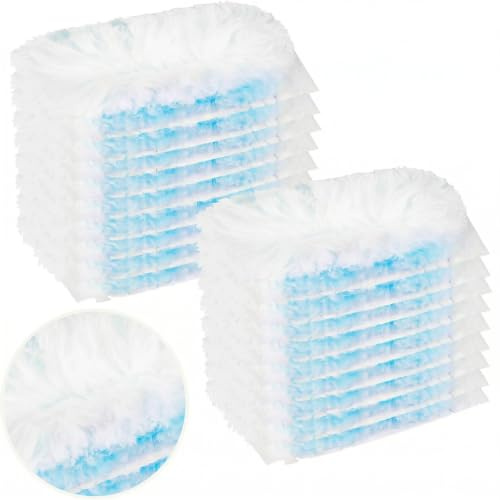 Plumero Atrapapolvo, 20 Piezas Plumero Duster Recambios Kit, Antiestático atrapa y bloquea Polvo y Suciedad, para Limpiar Persianas, Teclados, Aparadores, Pelo de Animales