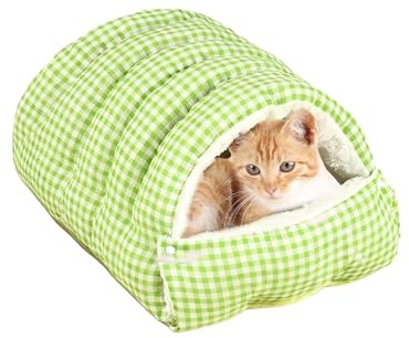 Tenda Per Dormire Per Gatti - Rifugio Per Animali In Peluche Da 400 G, Struttura Lavabile In Lavatrice, Tessuto In Pile Traspirante, Design Aderente Per Tutte Le Razze, Zona Per Il Sicuro | I