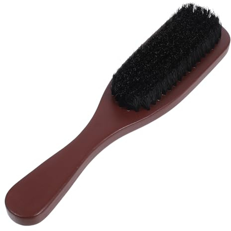 PRETYZOOM Haarbürste für Dickes und Lockiges Haar Wildschweinborsten Bartbürste Griff für Männer zum Entwirren und Styling